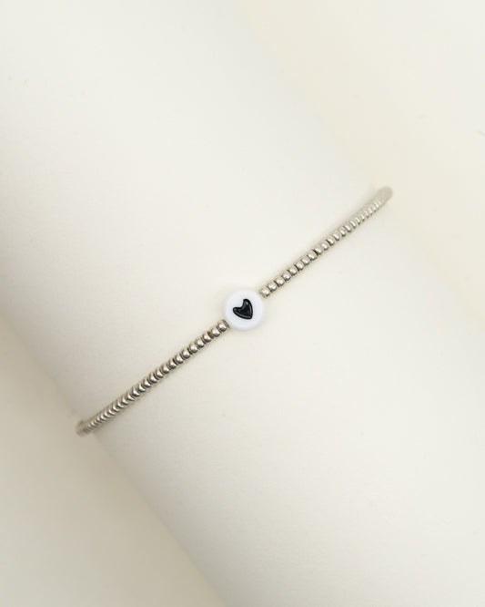 Armband · Herz Perle · Metallic